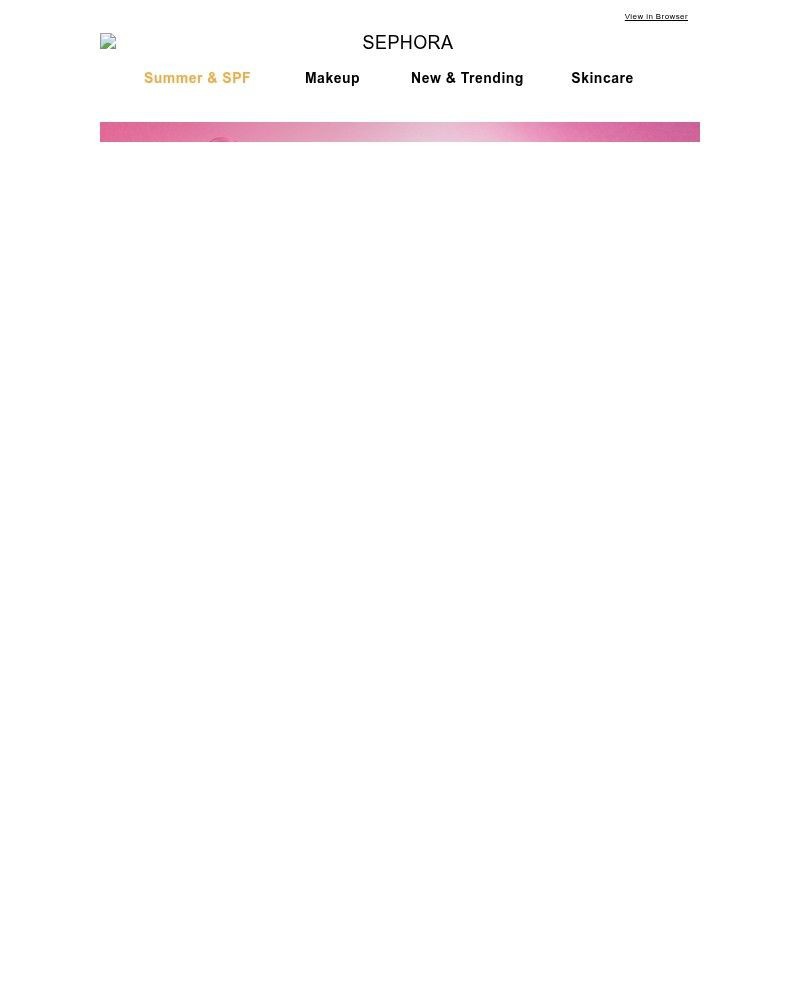 Screenshot of email sent to a Feelunique Newsletter subscriber