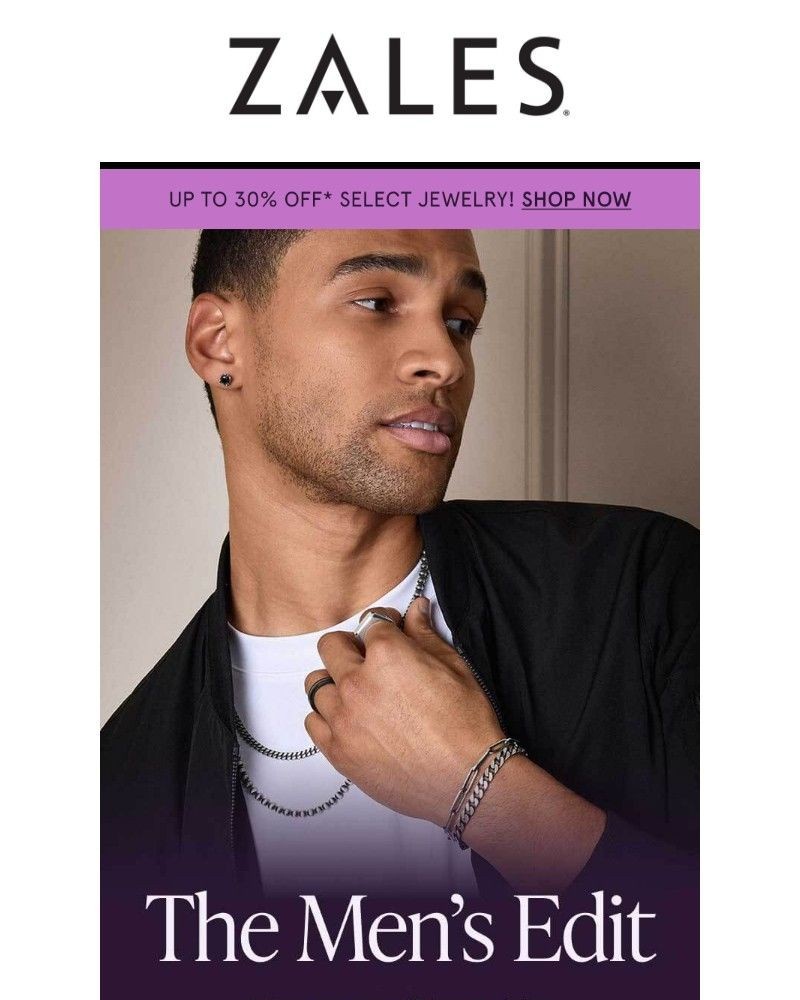 Screenshot of email sent to a Zales Newsletter subscriber