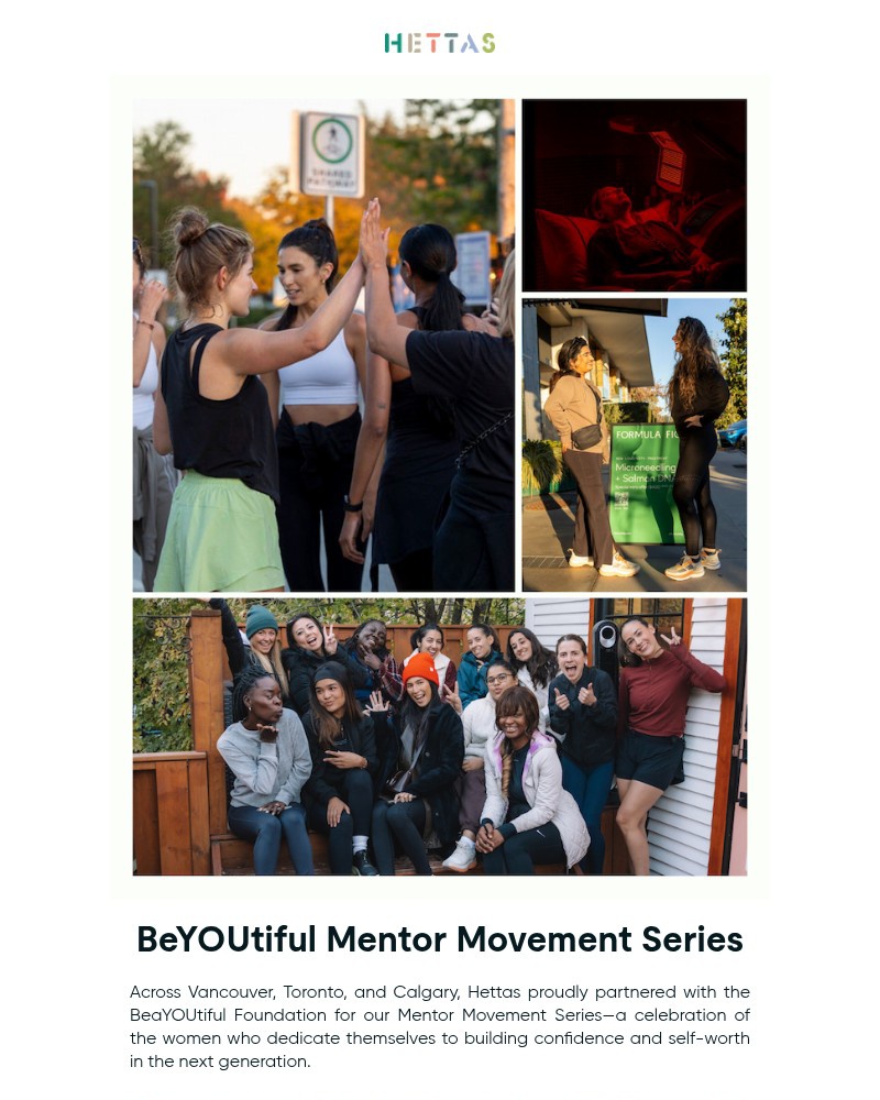 Screenshot of email sent to a Hettas Newsletter subscriber