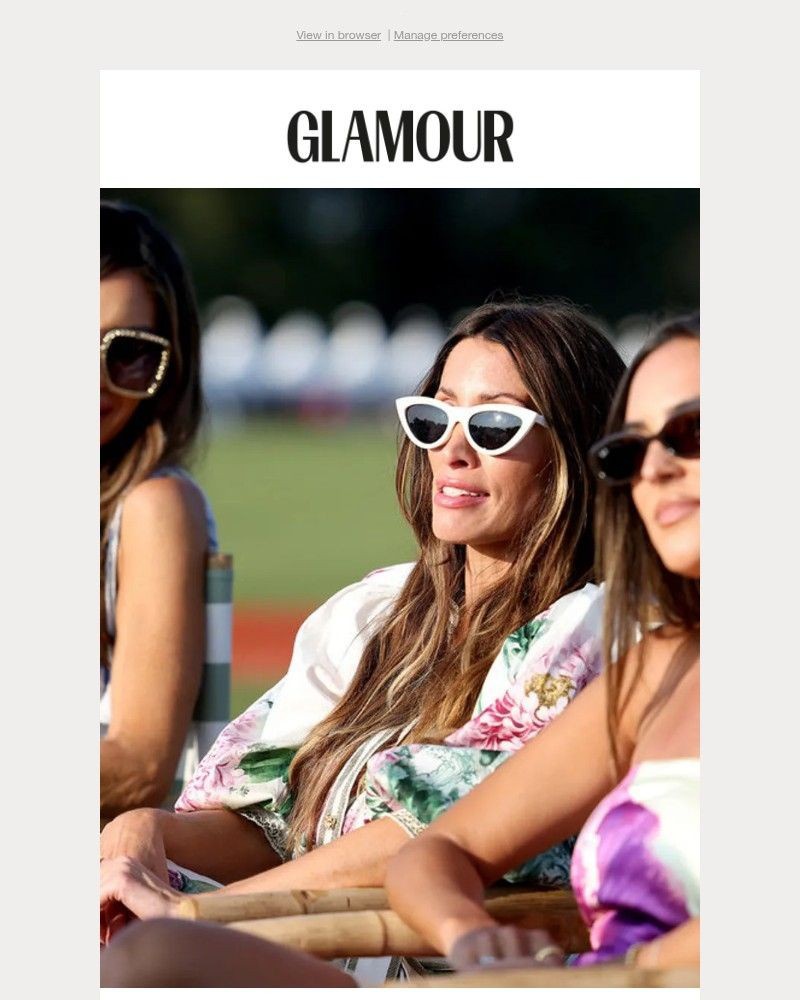 Screenshot of email sent to a Glamour Newsletter subscriber