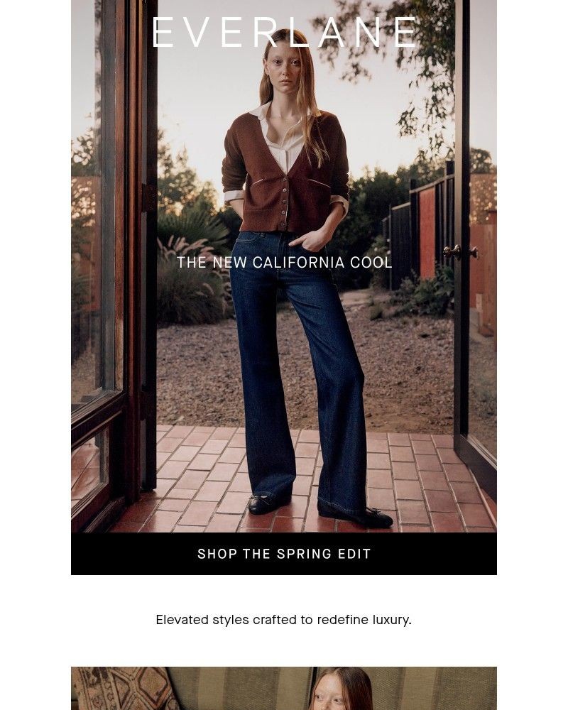 Screenshot of email sent to a Everlane Registered user