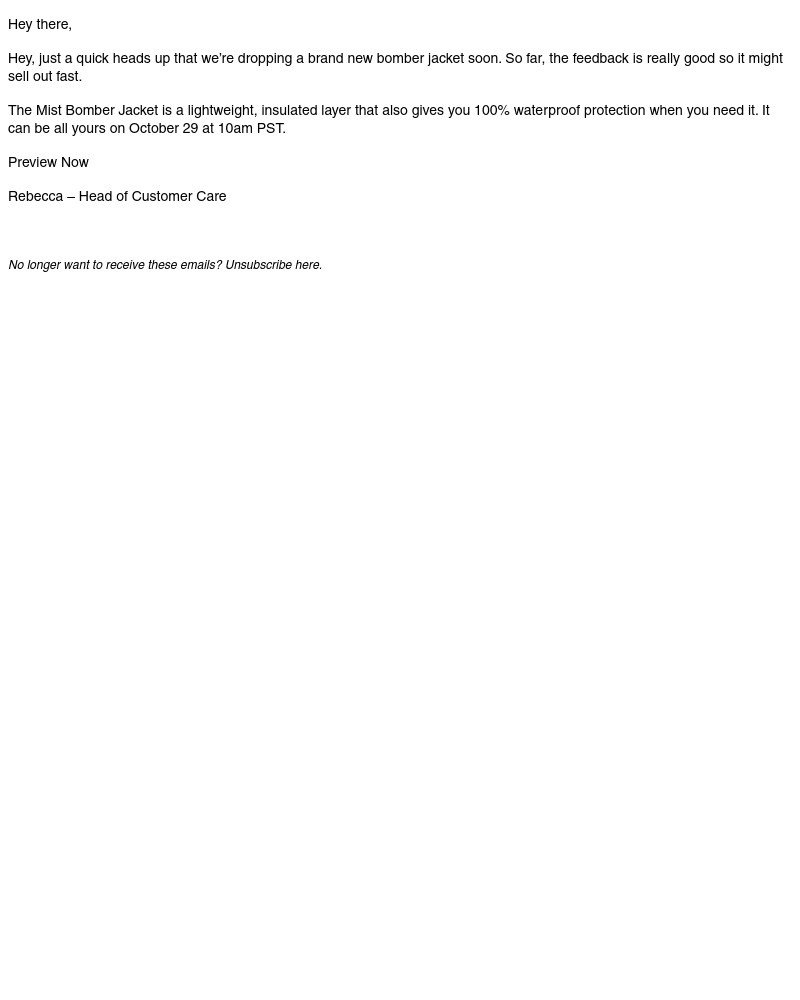 Screenshot of email with subject /media/emails/the-new-mist-bomber-jacket-arrives-soon-d831de-cropped-fbf0d500.jpg