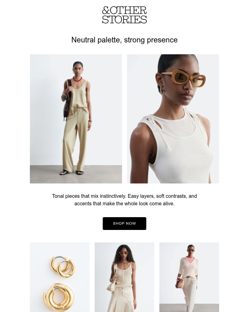 Screenshot of email sent to a & Other Stories Newsletter subscriber