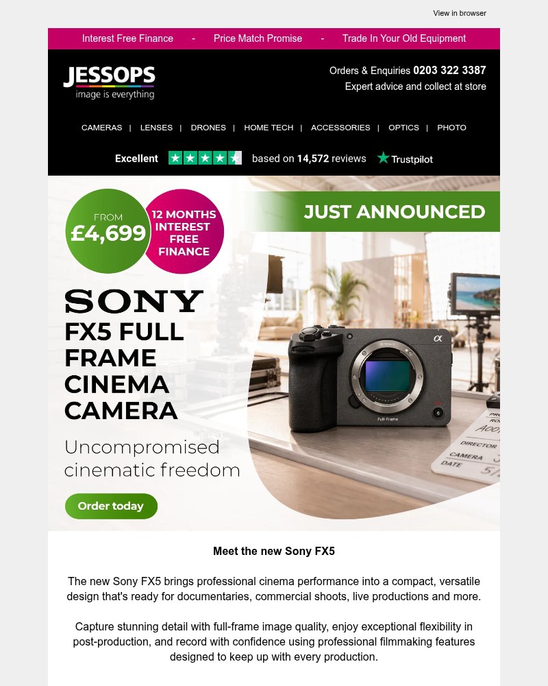 Screenshot of email with subject /media/emails/the-new-sony-fx5-is-here-383c98-cropped-8706b6a3.jpg