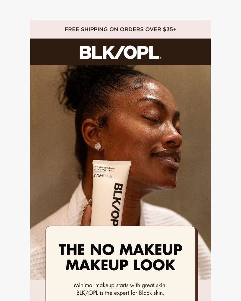 Screenshot of email sent to a Black Opal Beauty Newsletter subscriber