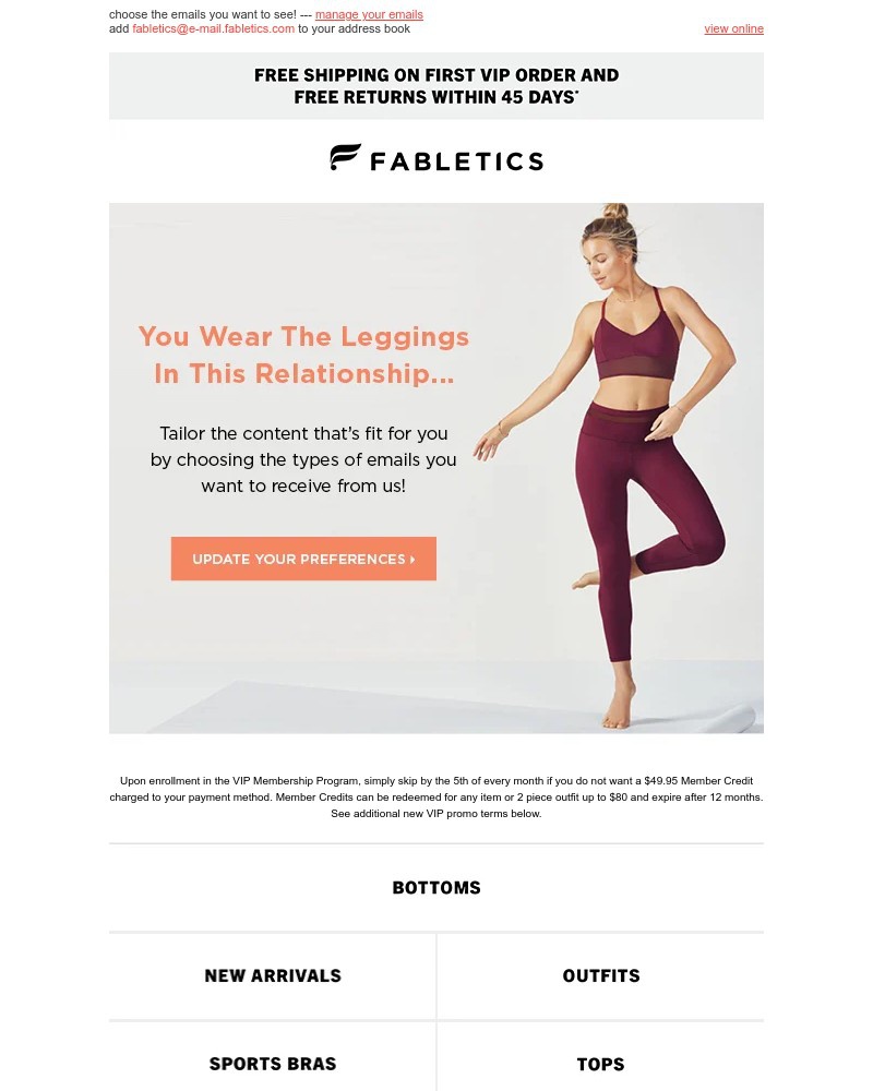 I paid for the gym wear as i have an fabletics VIP membership. Honest