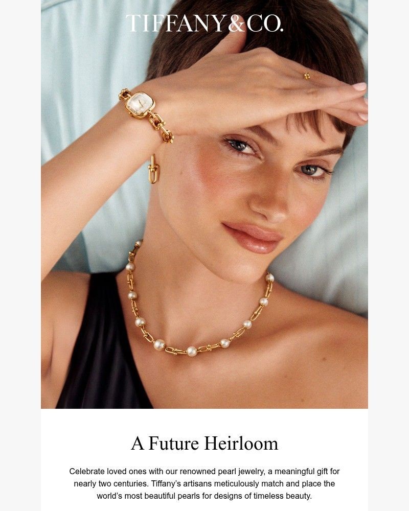 Screenshot of email sent to a Tiffany & Co Newsletter subscriber