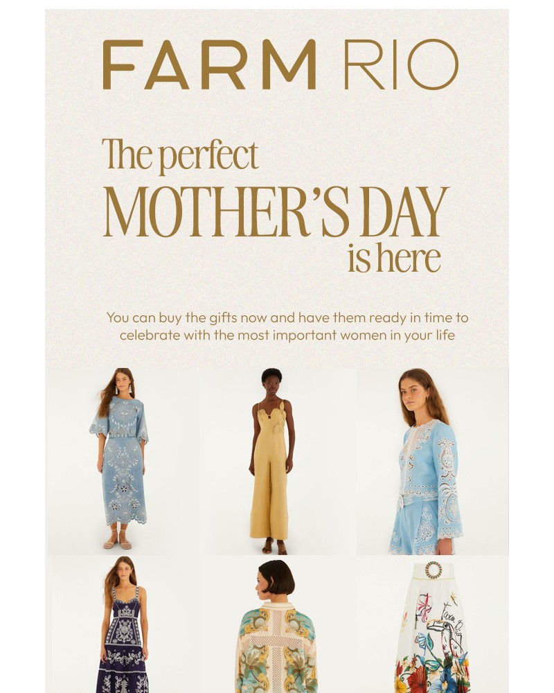 Screenshot of email sent to a Farm Rio Newsletter subscriber