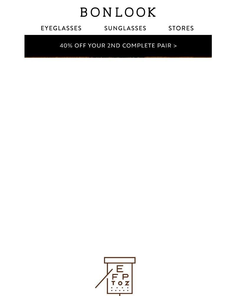Screenshot of email sent to a Bonlook Newsletter subscriber