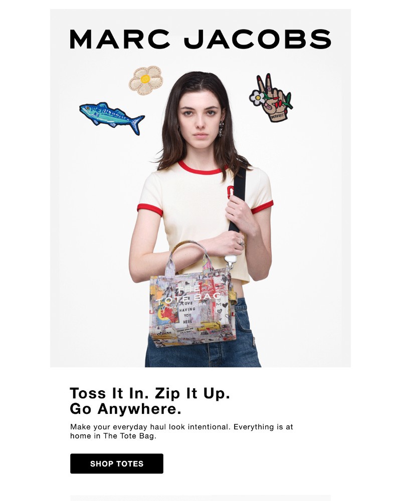 Screenshot of email sent to a Marc Jacobs Newsletter subscriber