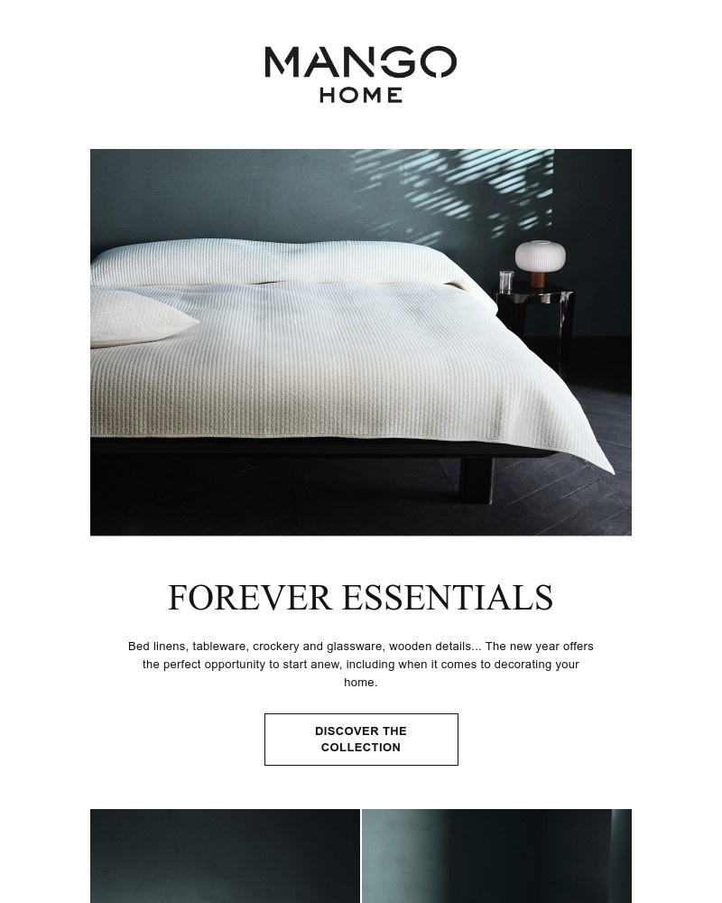 Screenshot of email sent to a Mango Newsletter subscriber