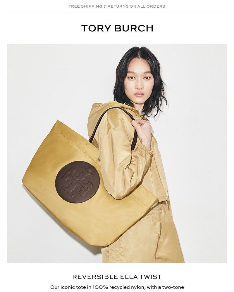 Screenshot of email sent to a Tory Burch Newsletter subscriber