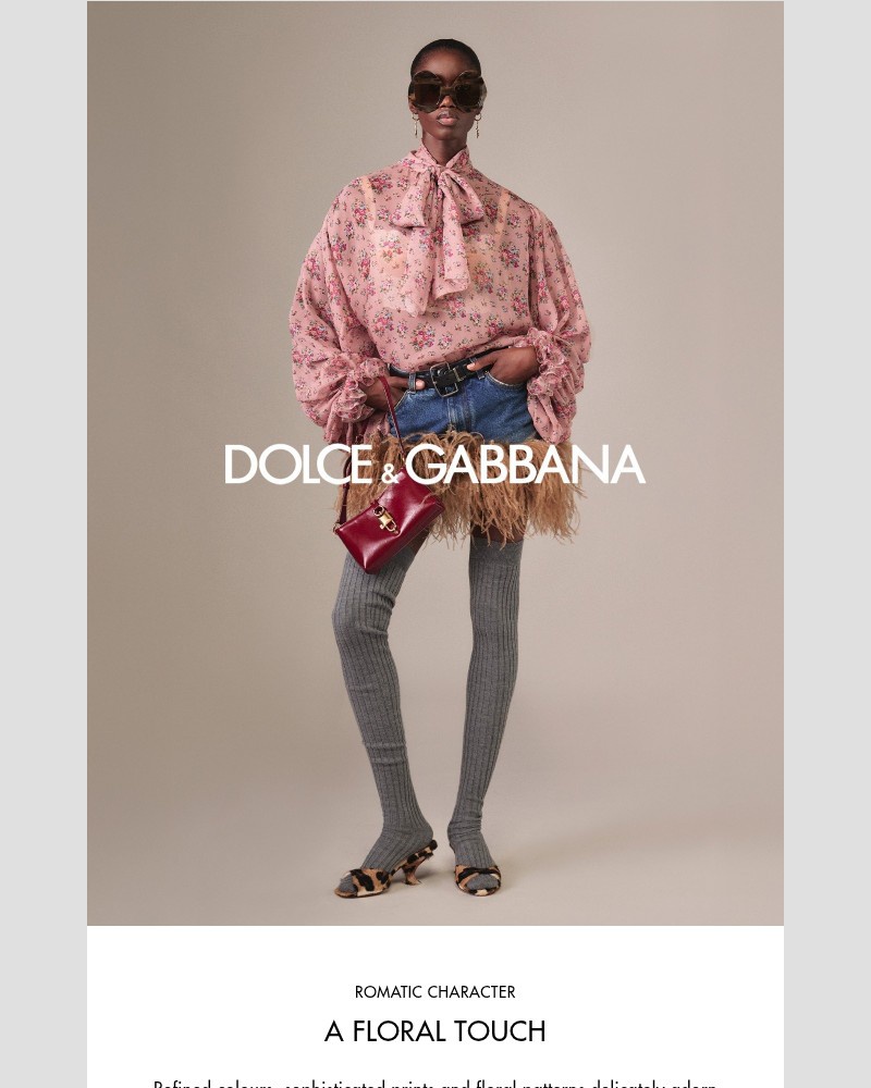 Screenshot of email sent to a Dolce & Gabbana Newsletter subscriber
