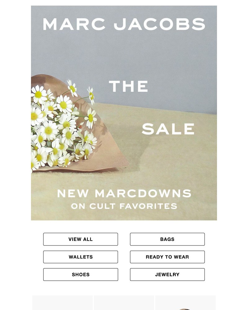 Screenshot of email sent to a Marc Jacobs Newsletter subscriber