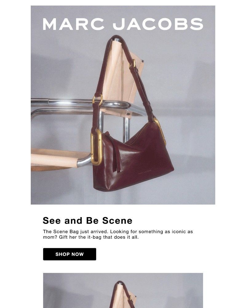 Screenshot of email sent to a Marc Jacobs Newsletter subscriber