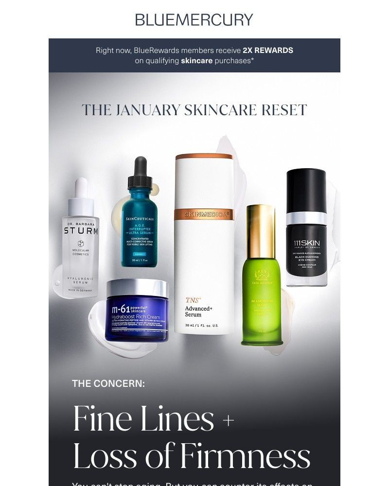 Screenshot of email sent to a Bluemercury Newsletter subscriber