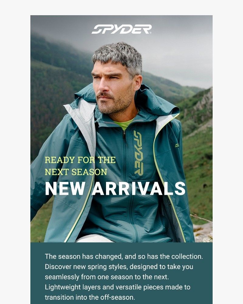 Screenshot of email sent to a Spyder Newsletter subscriber