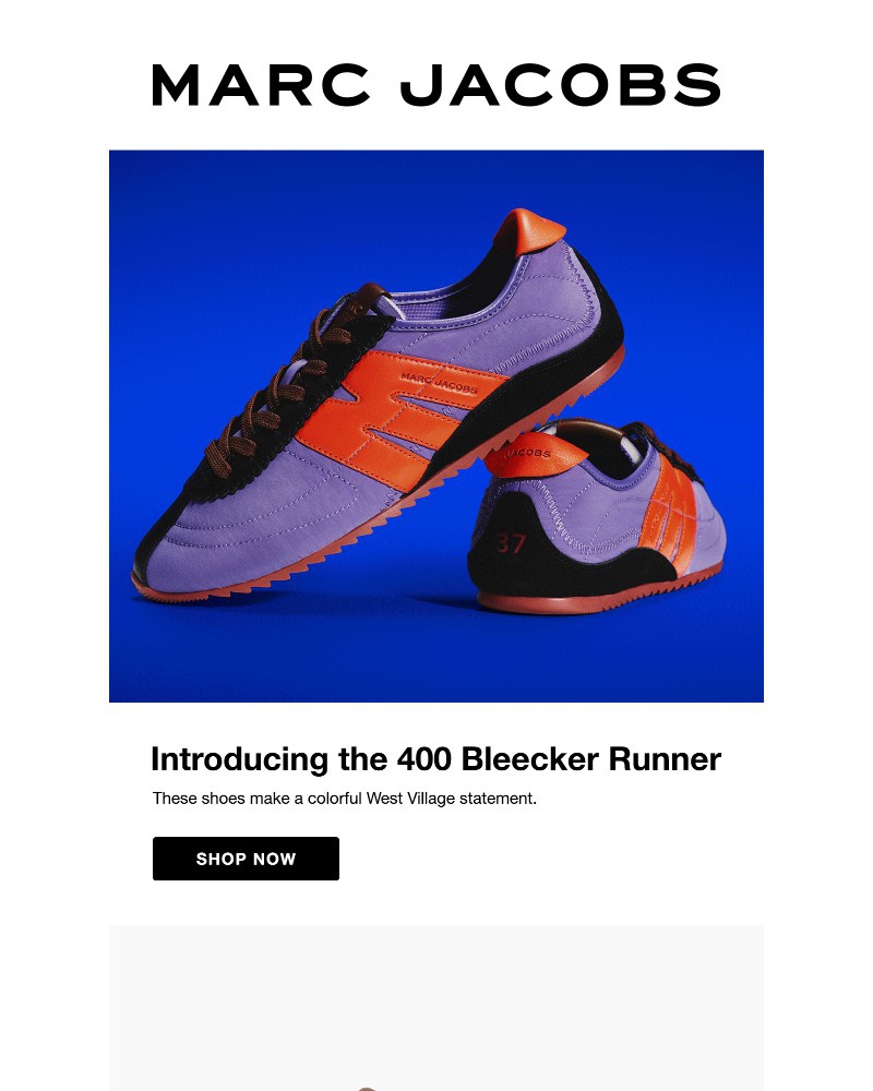 Screenshot of email sent to a Marc Jacobs Newsletter subscriber