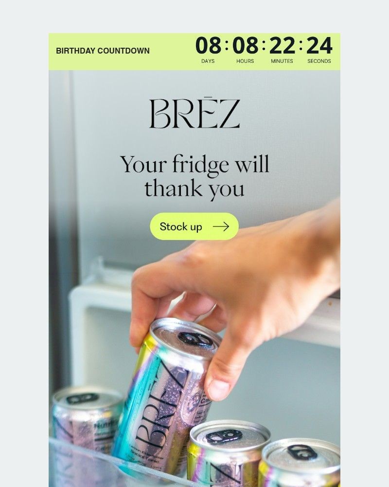 Screenshot of email sent to a Brez Newsletter subscriber