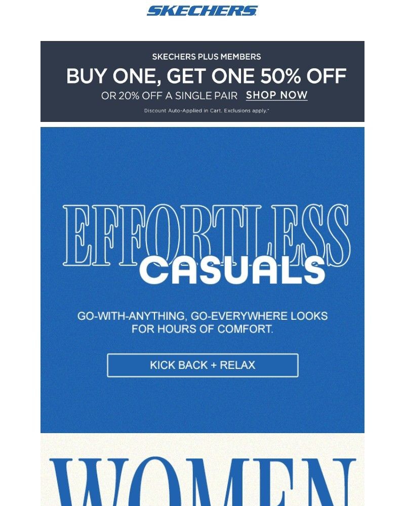 Screenshot of email sent to a Skechers Newsletter subscriber