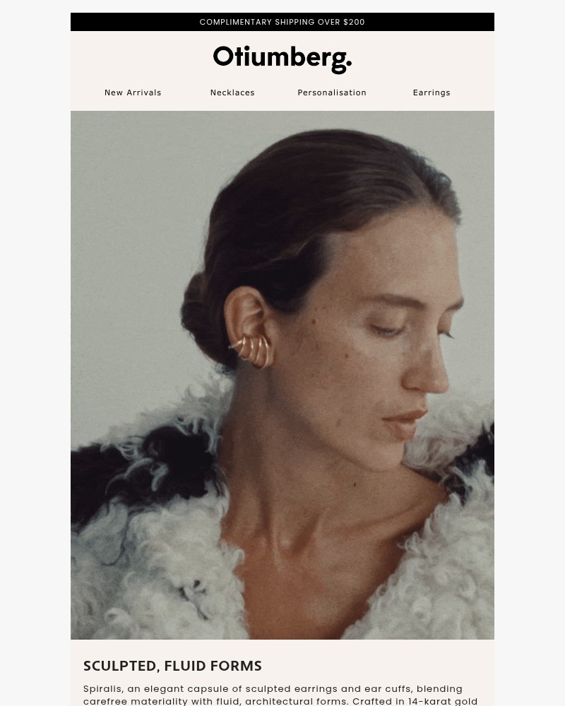 Screenshot of email sent to a Otiumberg Newsletter subscriber