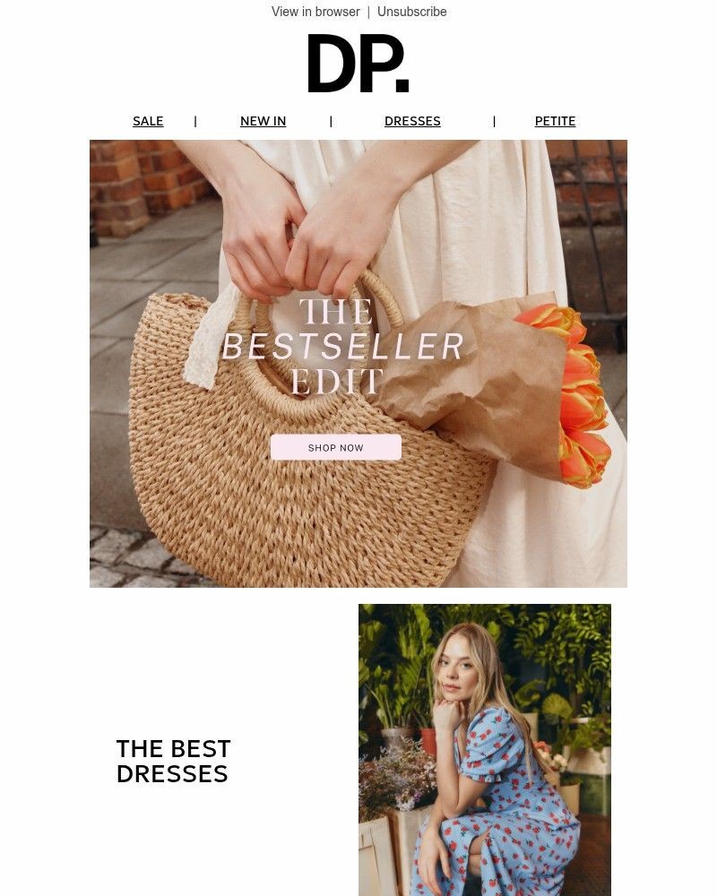 Screenshot of email sent to a Dorothy Perkins Newsletter subscriber