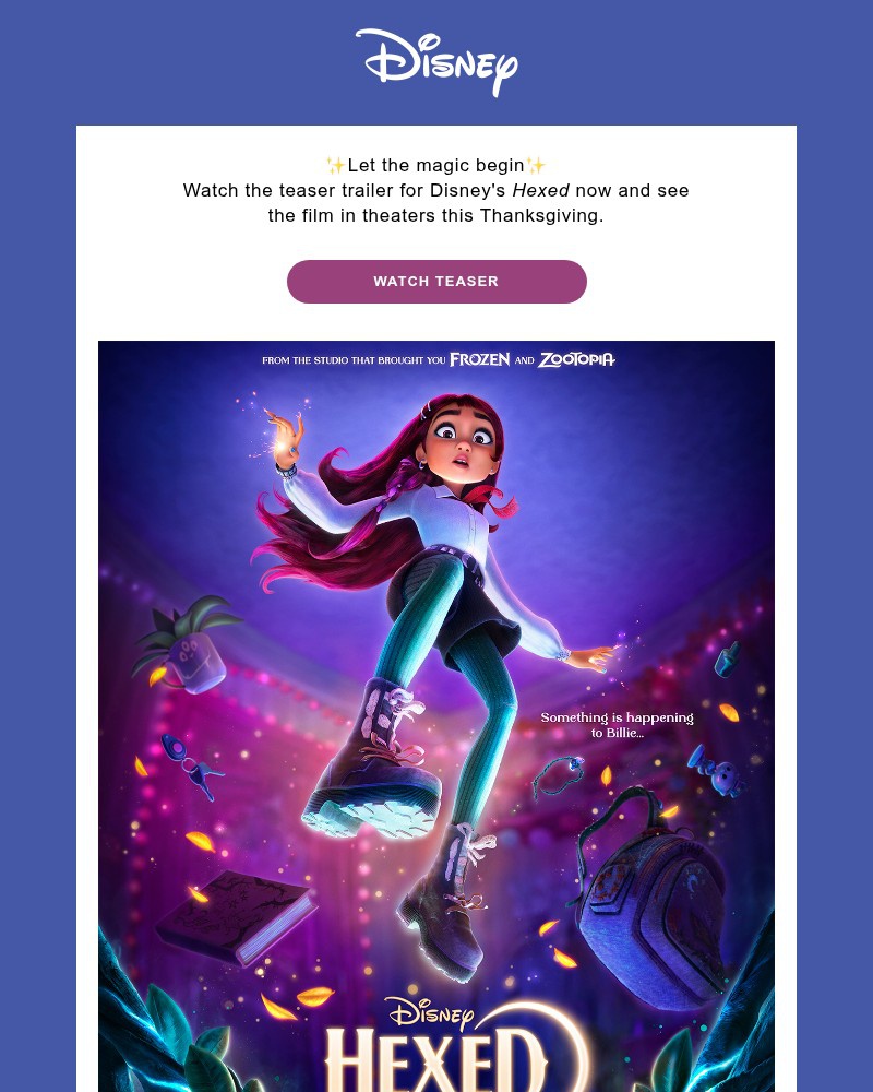 Screenshot of email sent to a Disney Cruise Line Registered user