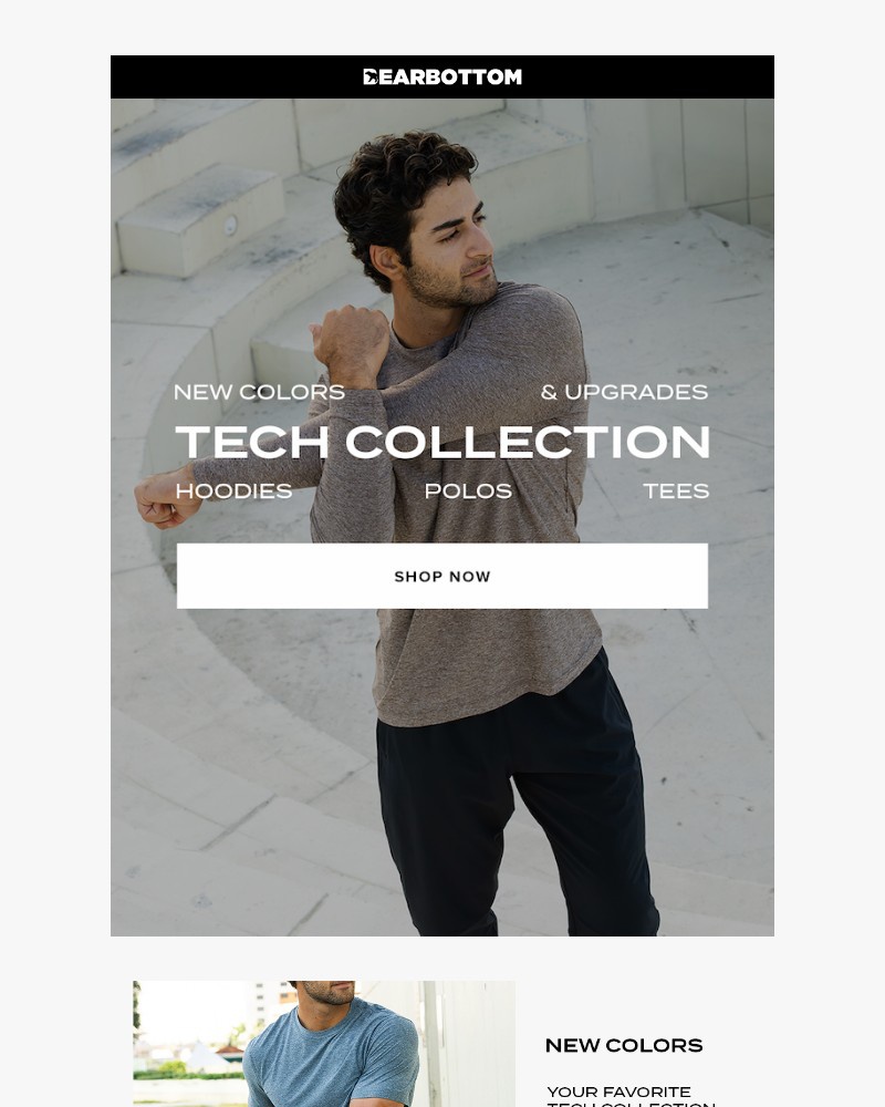 Screenshot of email sent to a Bearbottom Clothing Newsletter subscriber