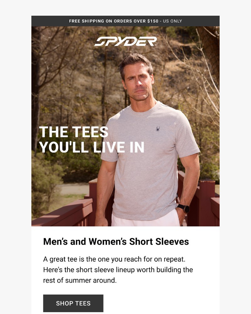 Screenshot of email sent to a Spyder Newsletter subscriber