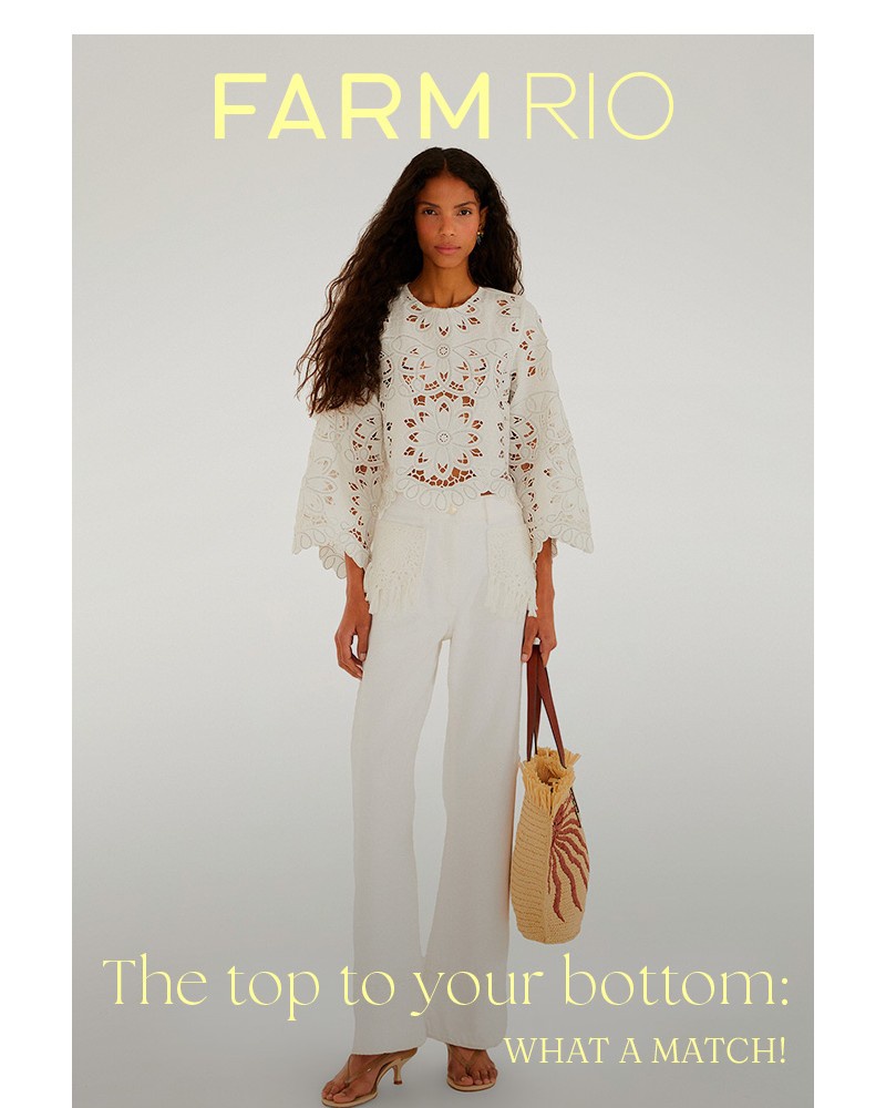 Screenshot of email sent to a Farm Rio Newsletter subscriber