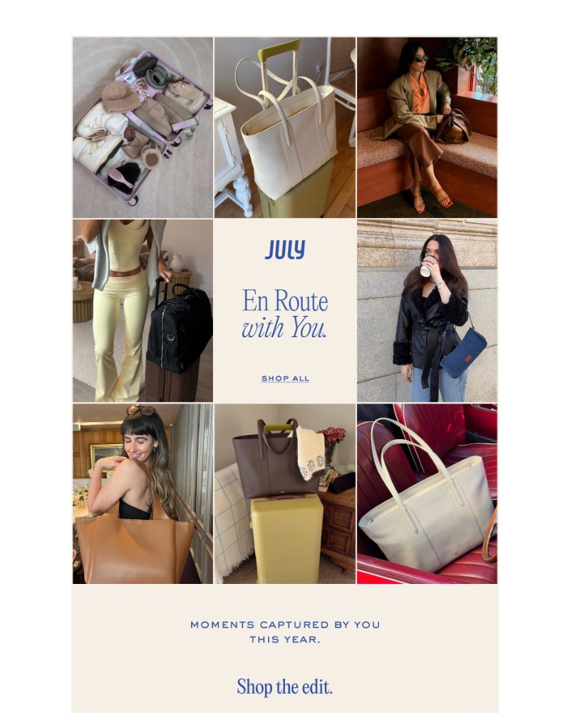 Screenshot of email sent to a July Newsletter subscriber