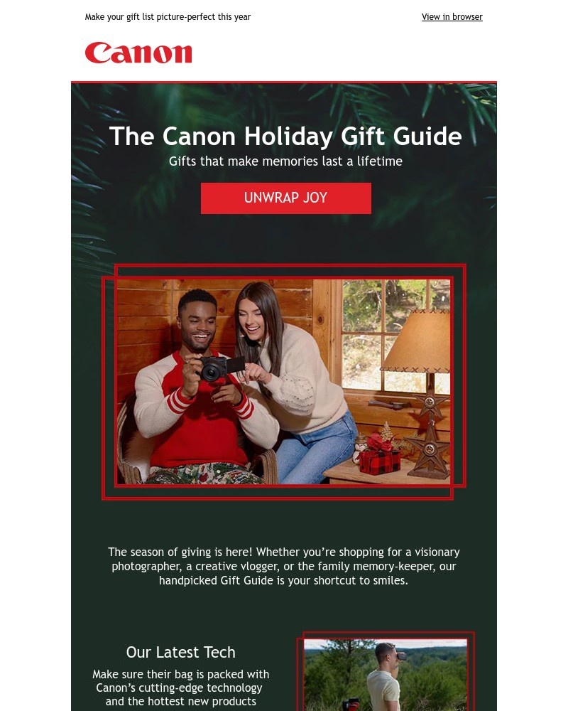 Screenshot of email with subject /media/emails/the-ultimate-canon-gift-guide-is-here-1dd7b9-cropped-214681e2.jpg