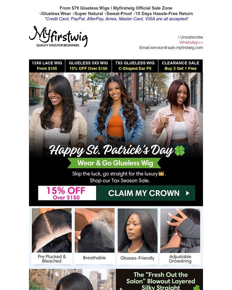 Screenshot of email with subject /media/emails/the-ultimate-lucky-charm-flawless-glueless-wig-0b0618-cropped-0e6fbcbe.jpg