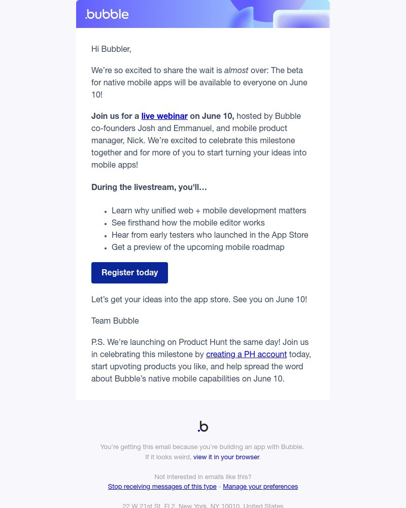 Screenshot of email with subject /media/emails/the-wait-is-almost-over-join-us-on-june-10-1c13d7-cropped-e2cab4ce.jpg