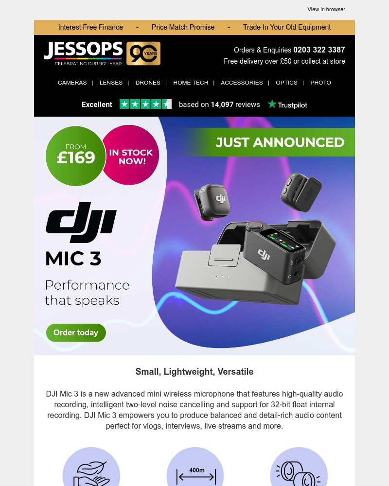 Screenshot of email with subject /media/emails/the-wait-is-over-introducing-the-dji-mic-3-e492ef-cropped-db008950.jpg