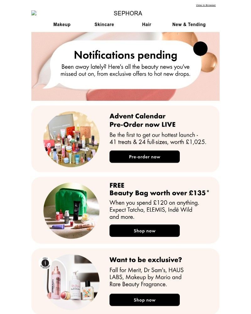Screenshot of email with subject /media/emails/the-wait-is-over-sephora-advent-calendar-2025-pre-order-has-begun-837d7a-cropped-75174a0a.jpg