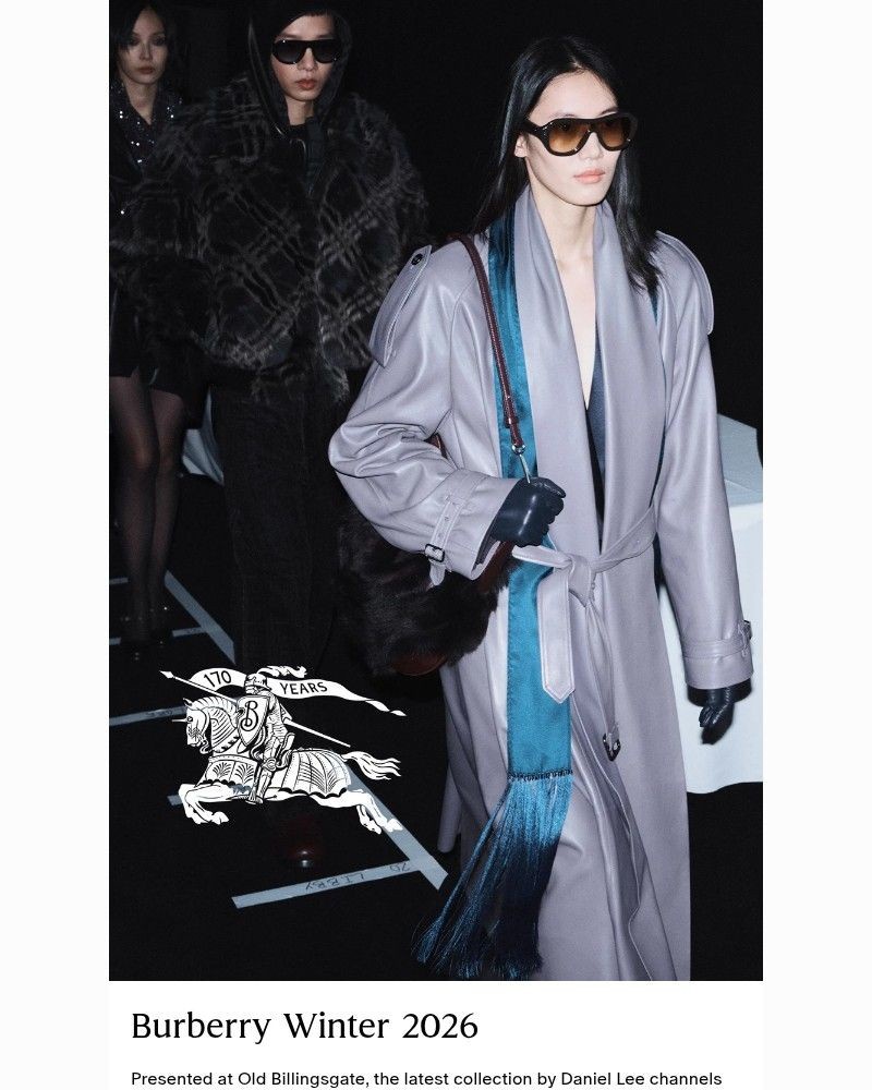 Screenshot of email sent to a Burberry Newsletter subscriber