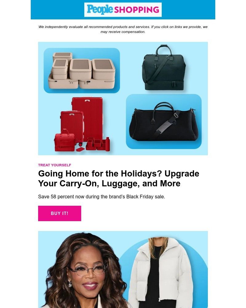 Screenshot of email sent to a People Newsletter subscriber