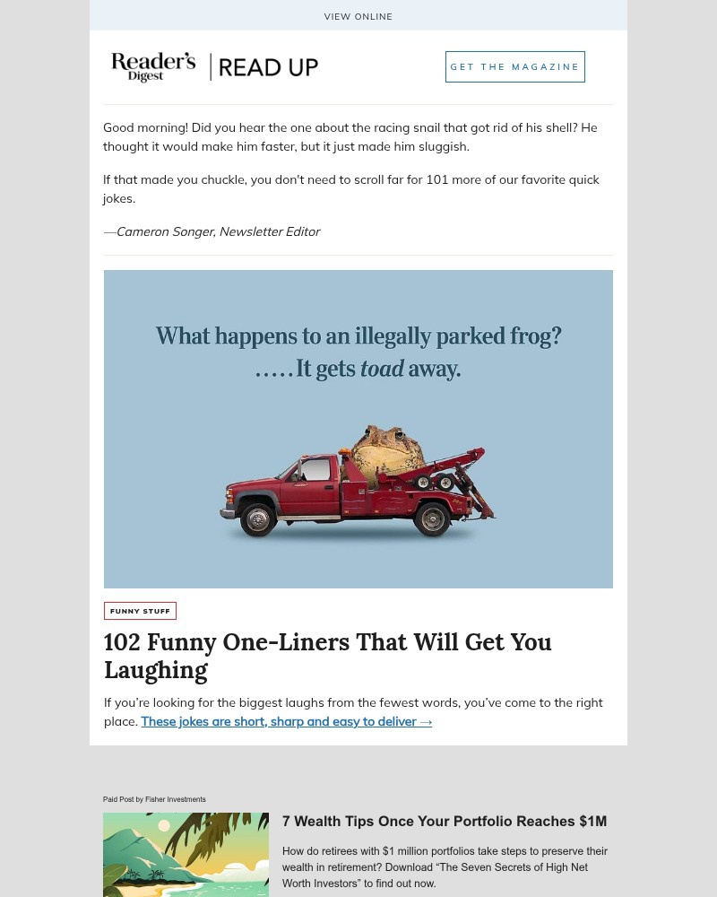 Screenshot of email with subject /media/emails/these-one-liners-will-get-you-laughing-06ee6d-cropped-4449ffbe.jpg