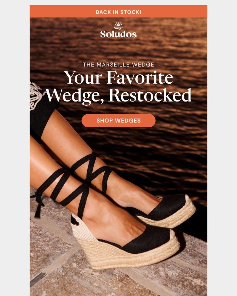 Screenshot of email sent to a Soludos Newsletter subscriber