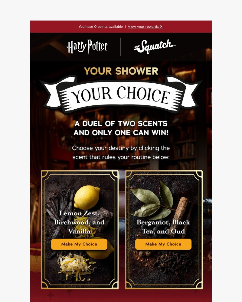 Screenshot of email sent to a Dr. Squatch Newsletter subscriber