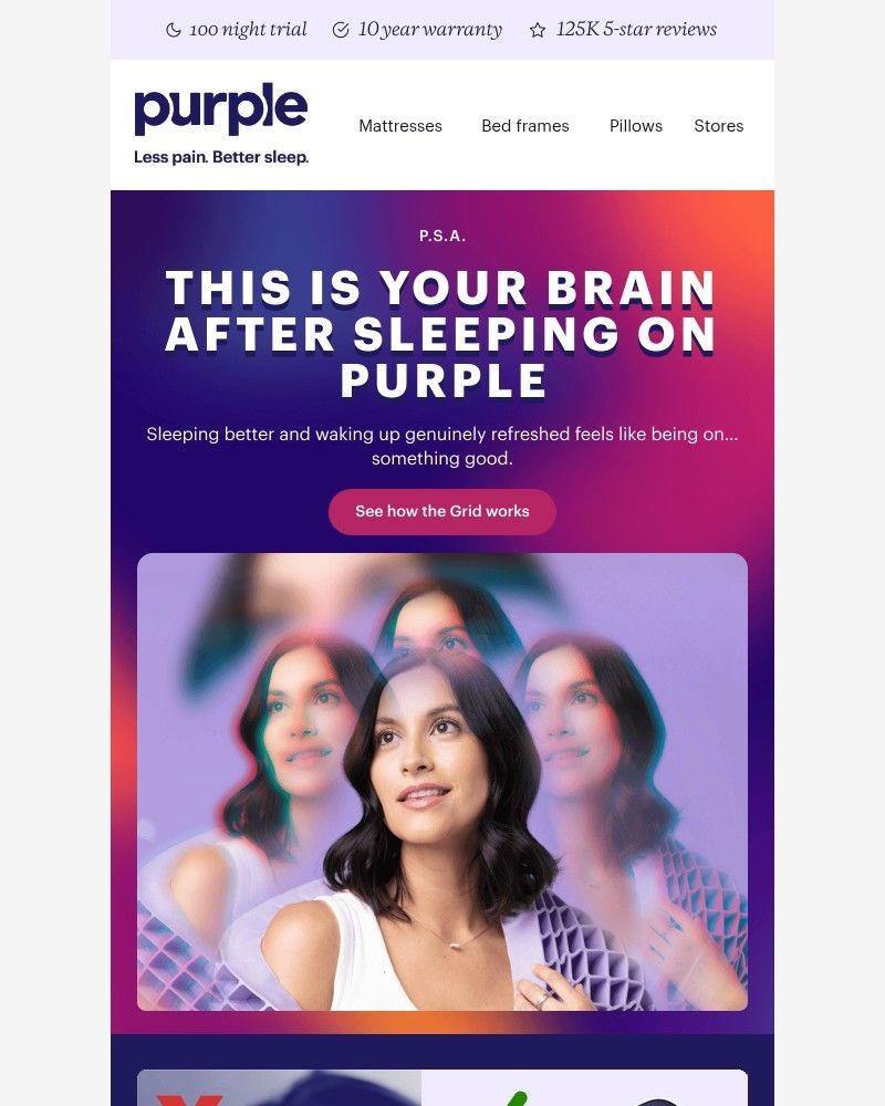 Screenshot of email sent to a Purple Cart abandoner