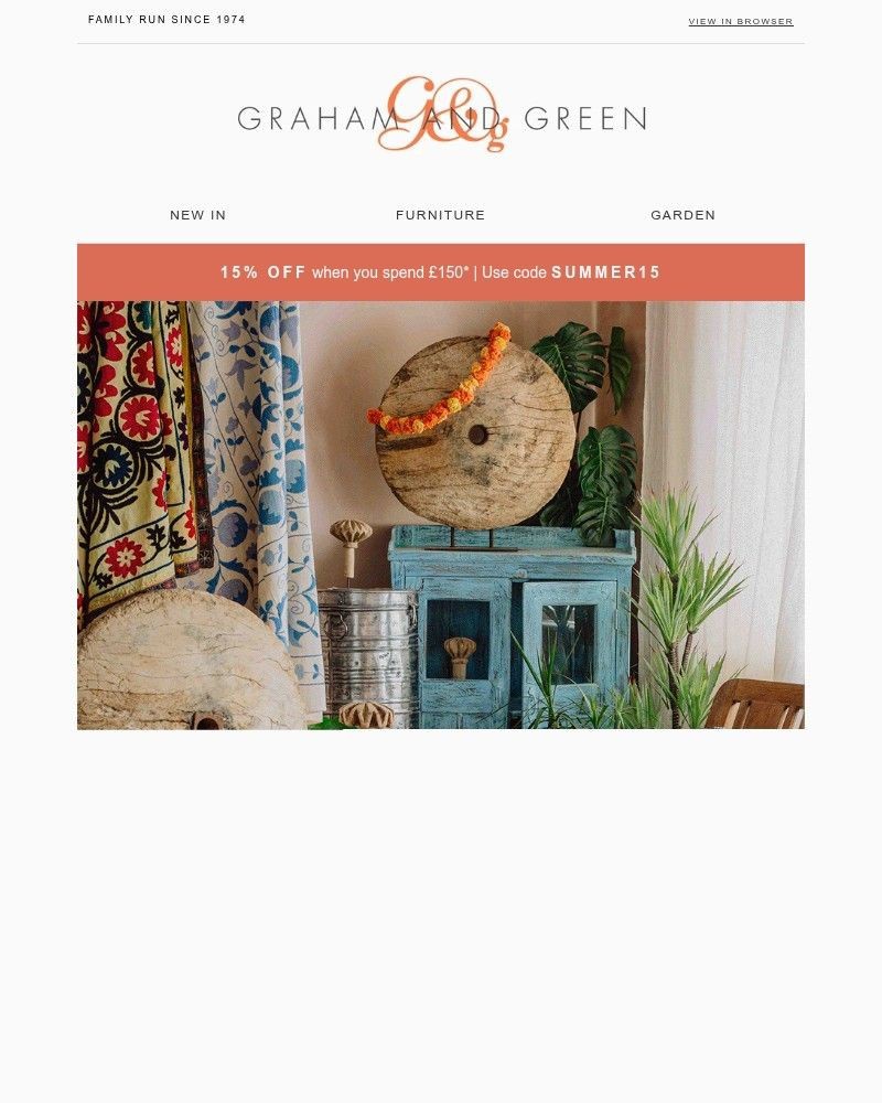 Screenshot of email sent to a Graham and Green Cart abandoner