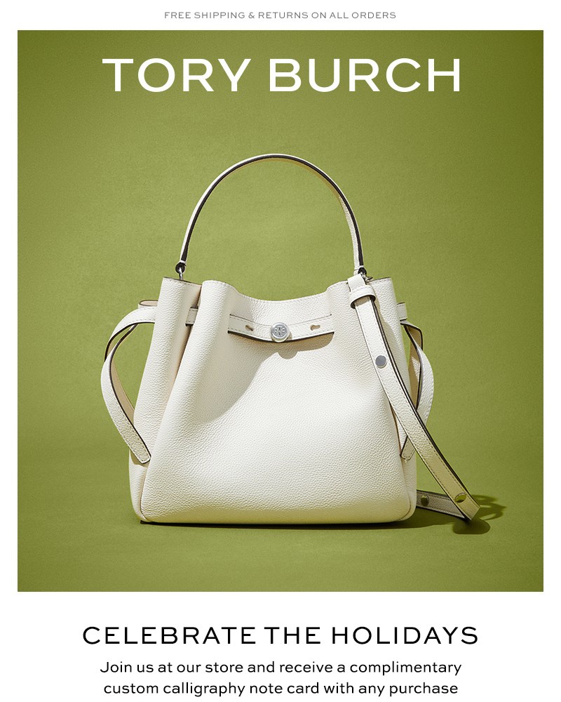 Screenshot of email sent to a Tory Burch Newsletter subscriber