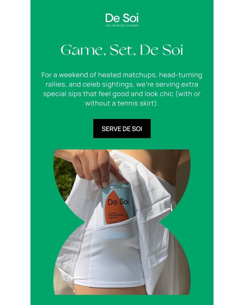 Screenshot of email sent to a De Soi Newsletter subscriber