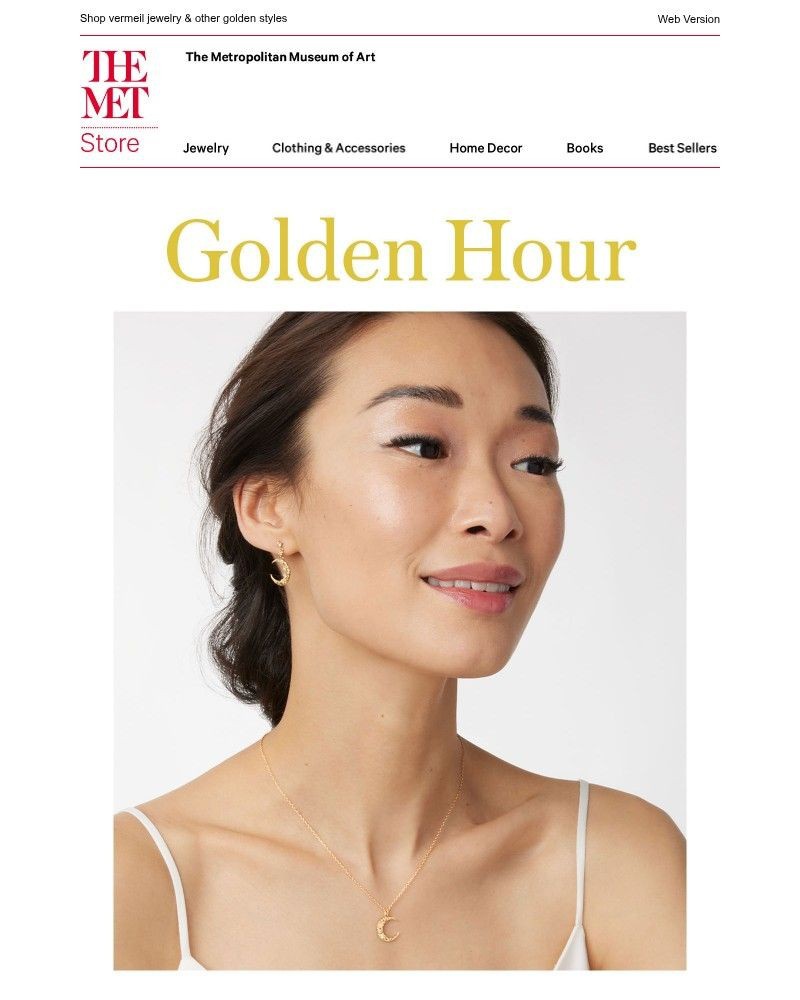 Screenshot of email sent to a The Metropolitan Museum of Art (The Met) Newsletter subscriber