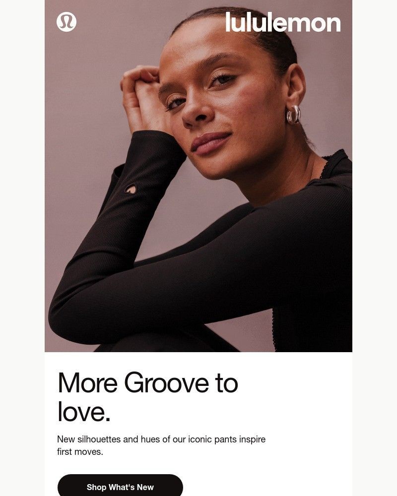 Screenshot of email sent to a Lululemon Registered user