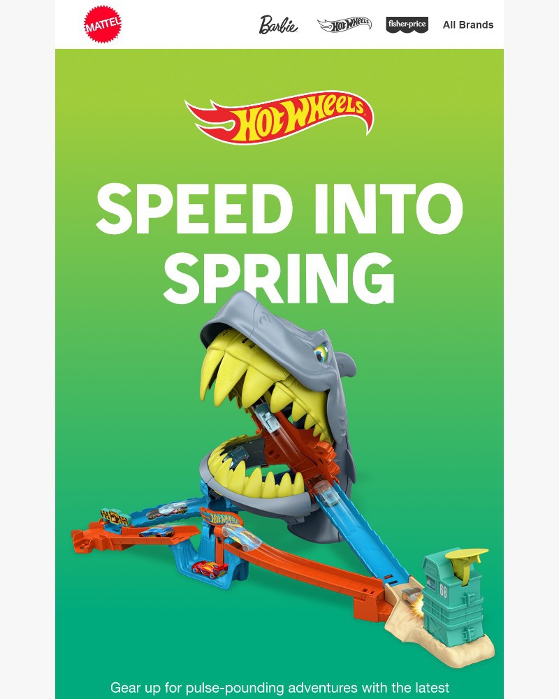 Screenshot of email sent to a Mattel Newsletter subscriber