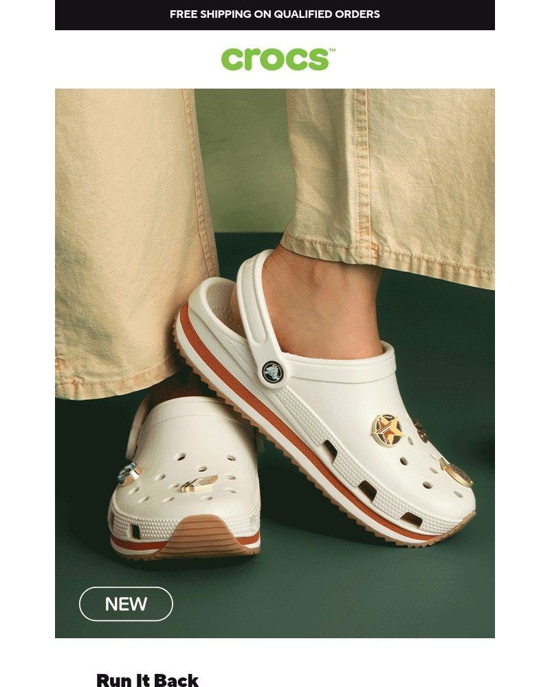 Screenshot of email sent to a Crocs Newsletter subscriber