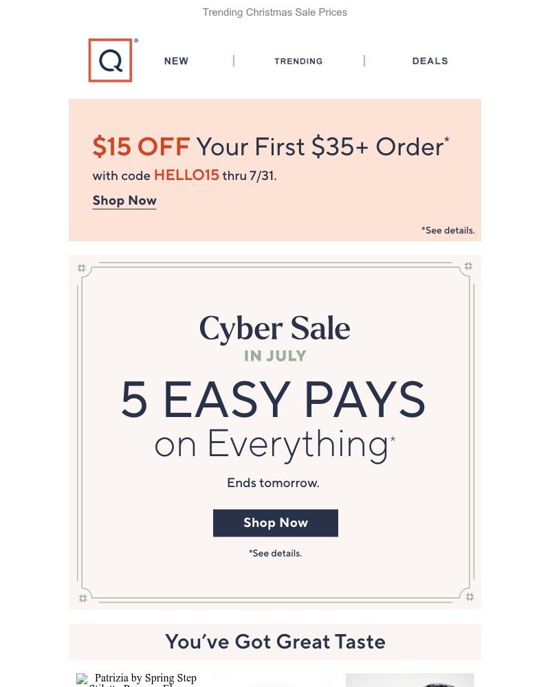 Screenshot of email with subject /media/emails/thru-tomorrow-5-easy-pays-on-everything-5ae8b7-cropped-cfc1db48.jpg